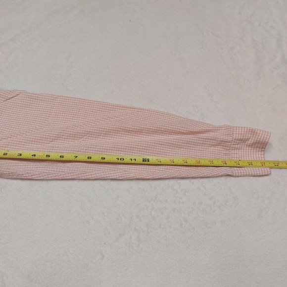 J Crew Shirt Men's Size XL Orange White Plaid Button Down Long Sleeve Casual - Picture 8 of 12